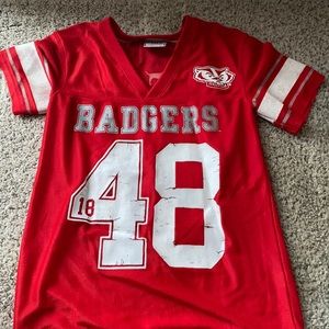 Pink Wisconsin badgers jersey